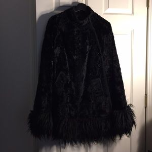 Vintage faux fur cape
